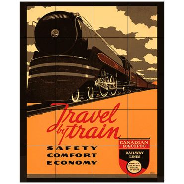 Canadian Train Travel Poster